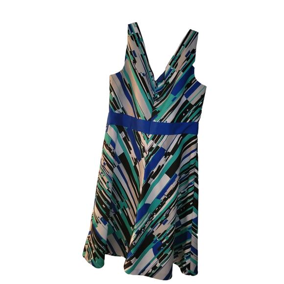 Women Size 14 Abstract Sleeveless Dress Desig by Danny and Nicole Nice - Picture 2 of 8